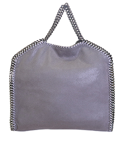 Falabella Fold Over, Faux Leather, Grey, 49515111, DB, 3*